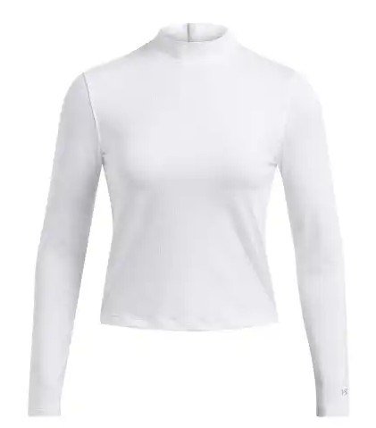 Under Armour Drive Long Sleeve Mock t-shirt femme, blanc