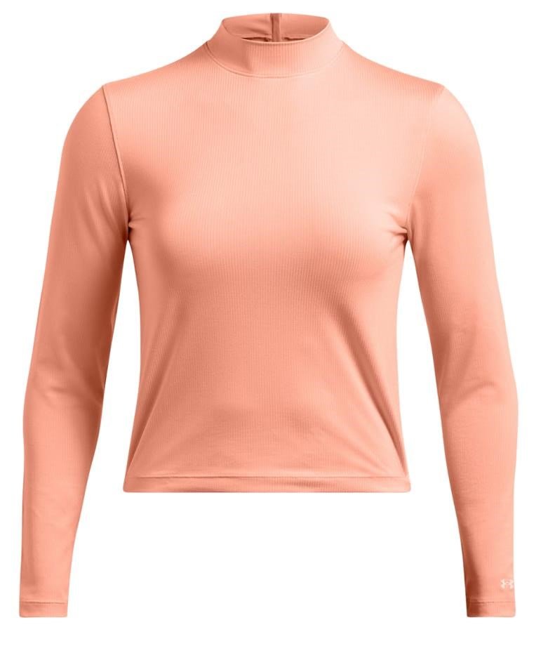 Under Armour Drive Long Sleeve Mock t-shirt femme manches longues, orange flamboyant