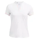 Under Armour Playoff 3.0 Novelty polo femme, blanc/orange flarer