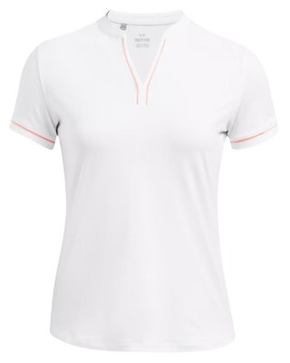 Under Armour Playoff 3.0 Novelty polo femme, blanc/orange flarer