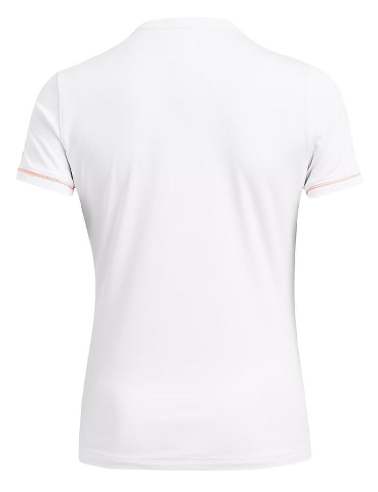 Under Armour Playoff 3.0 Novelty polo femme, blanc/orange flarer
