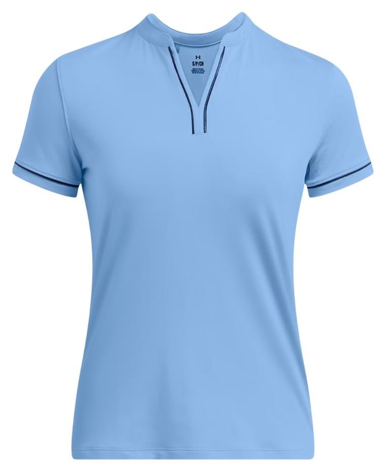 Under Armour Playoff 3.0 Novelty polo femme, horizon blue/midnight navy