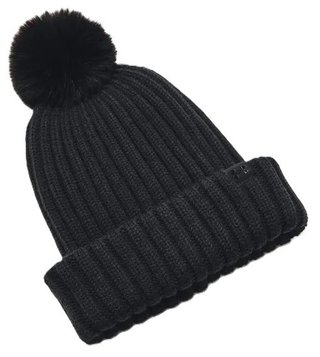 Under Armour Halftime Pom Beanie bonnet d'hiver femme, noir