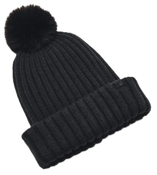 Under Armour Halftime Pom Beanie bonnet d'hiver femme, noir