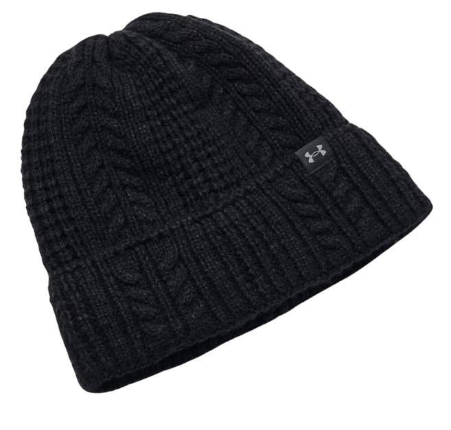 Under Armour Halftime Cable Knit bonnet femme, noir