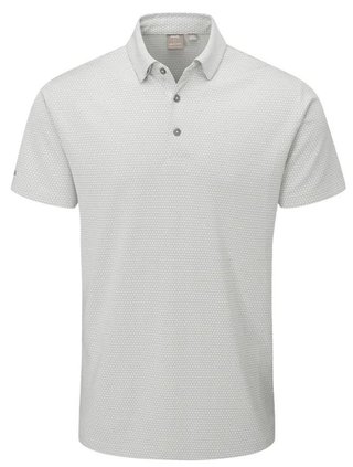 PING Halcyon Honeycomb polo homme, silver multi