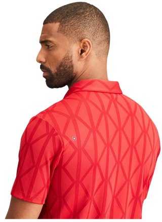 PING Lenny Jacquard polo homme, rich red