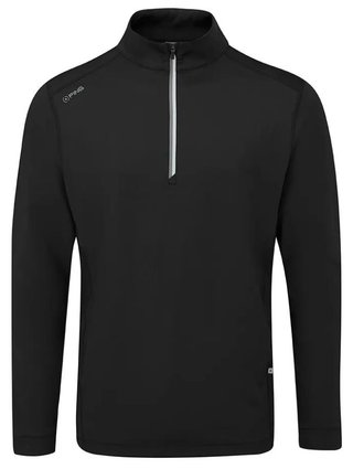PING Latham Half Zip pull homme mi-couche, noir