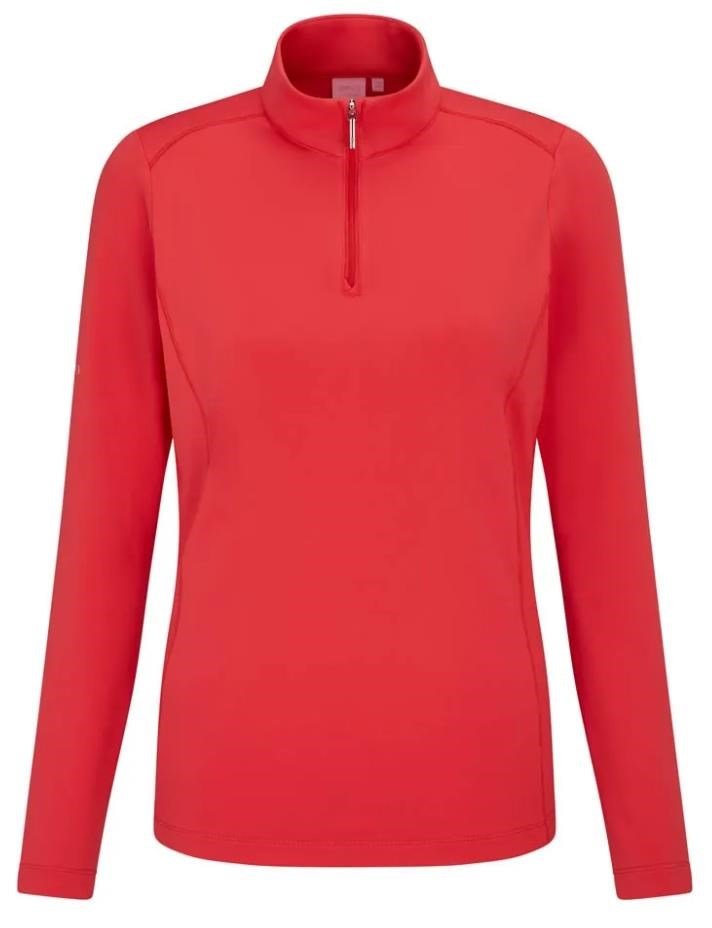 PING Aveline Half Zip femmes sweat, cayenne