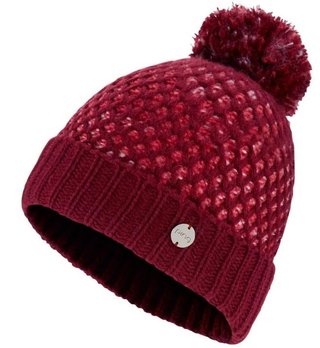 PING Oti Textured Knit Bobble bonnet femme d'hiver 2024, tibetan red multi