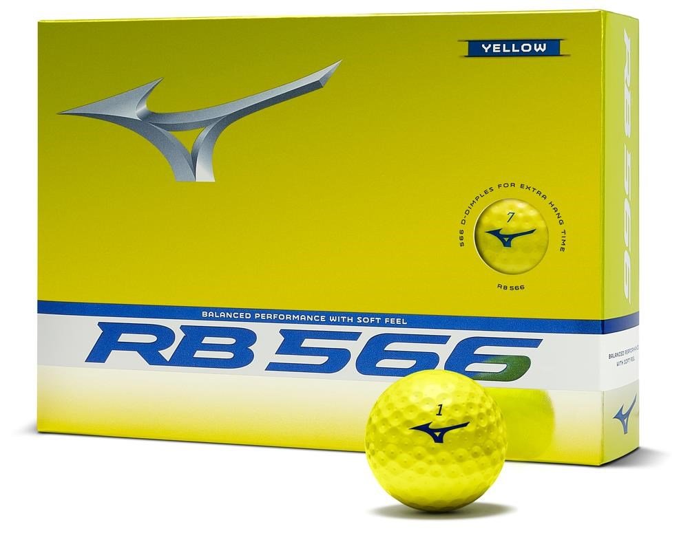 Mizuno RB 566 balles de golf, jaunes