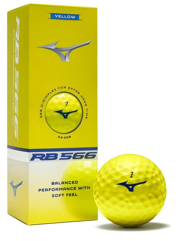 Mizuno RB 566 balles de golf, jaunes