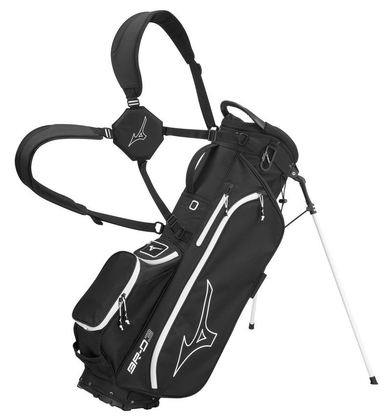 Mizuno BR-D3 stand bag, noir/blanc
