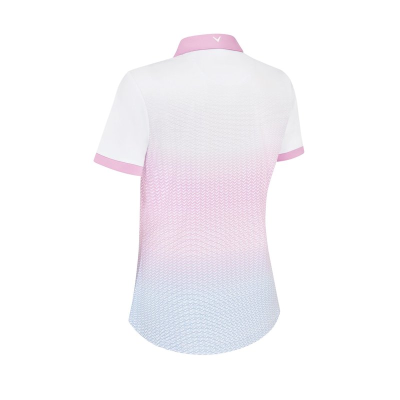 Callaway Chev Gradient polo femme manches courtes, brilliant white
