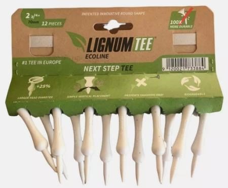 Lignum Ecoline Next Step Tee 70mm (2 3/4"), lot de 12