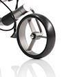 JuStar roue avant pour chariot électrique JuStar Silver, jante titane, pneu noir
