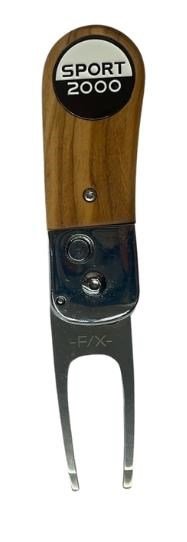 Lignum Lignum F/X pitchwork with marker, olive/chrome