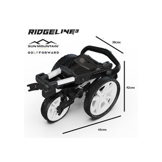 Sun Mountain Ridgeline 3 chariot de golf manuel, noir