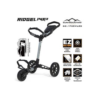 Sun Mountain Ridgeline 3 chariot manuel, argent