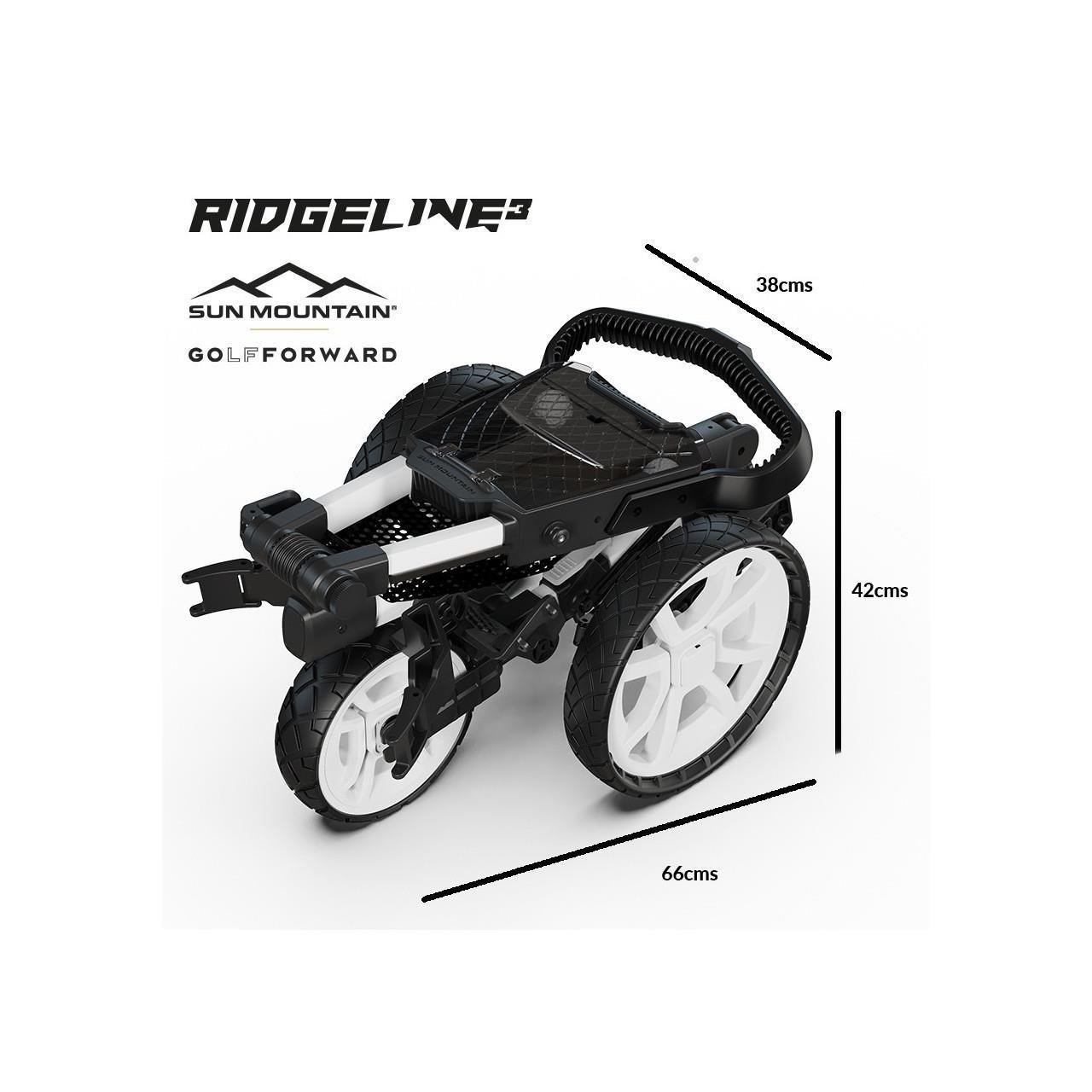 Sun Mountain Ridgeline 3 chariot de golf manuel, rose