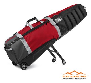 Sun Mountain Club Glider Meridian housse de voyage, noir/acier/rouge