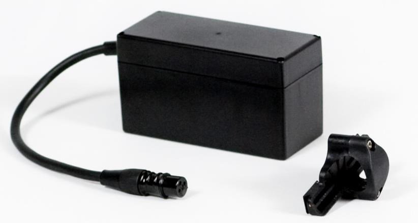Davies Caddy Lithium batterie (Capacité 9Ah, fixation essieu avant), noire