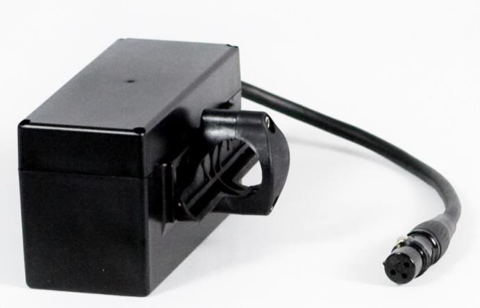 Davies Caddy Lithium batterie (Capacité 9Ah, fixation essieu avant), noire