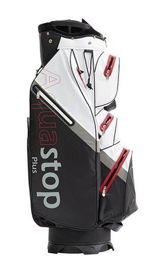 JuCad Aquastop Plus Facelift cart bag, noir/blanc/rouge