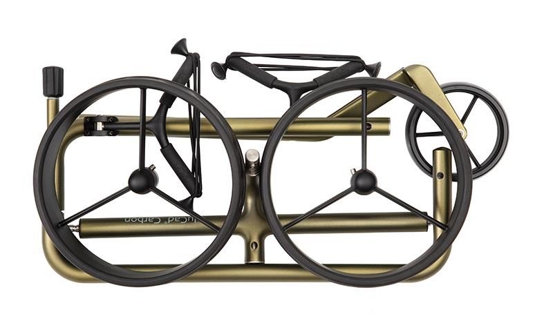 JuCad Carbon Verde Black chariot manuel, édition spéciale + sac de transport JTT, carbon