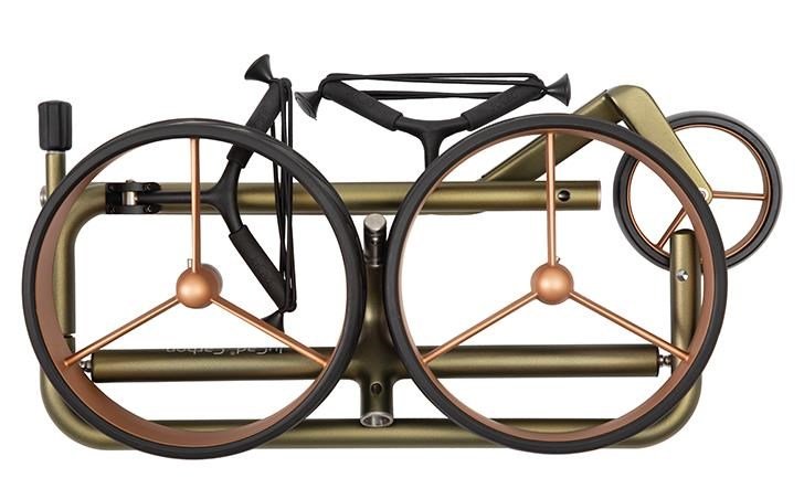 JuCad Carbon Verde Rosé chariot manuel, édition spéciale + sac de transport JTT