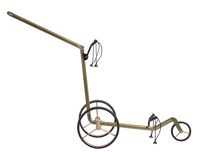 JuCad Carbon Verde Rosé chariot manuel, édition spéciale + sac de transport JTT
