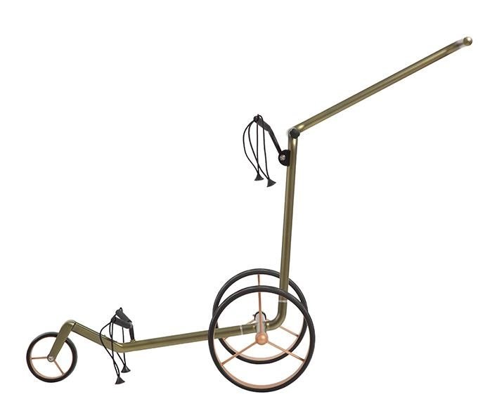 JuCad Carbon Verde Rosé chariot manuel, édition spéciale + sac de transport JTT