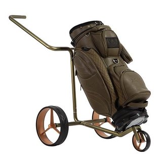 JuCad Carbon Verde Rosé chariot manuel, édition spéciale + sac de transport JTT