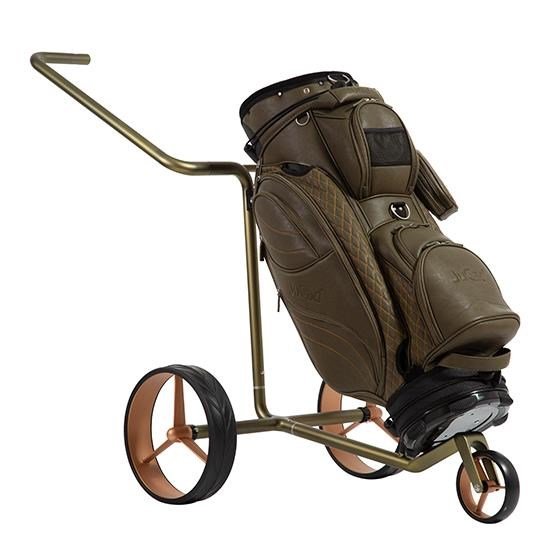 JuCad Carbon Verde Rosé chariot manuel, édition spéciale + sac de transport JTT