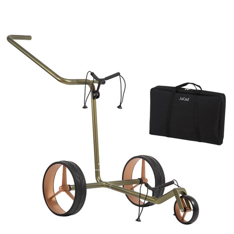 JuCad Carbon Verde Rosé chariot manuel, édition spéciale + sac de transport JTT