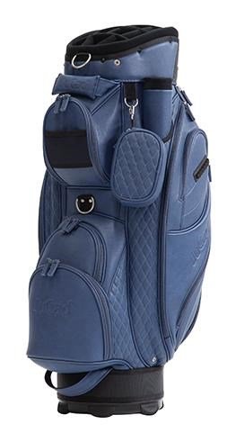 JuCad Style sac chariot, bleu foncé/aspect cuir