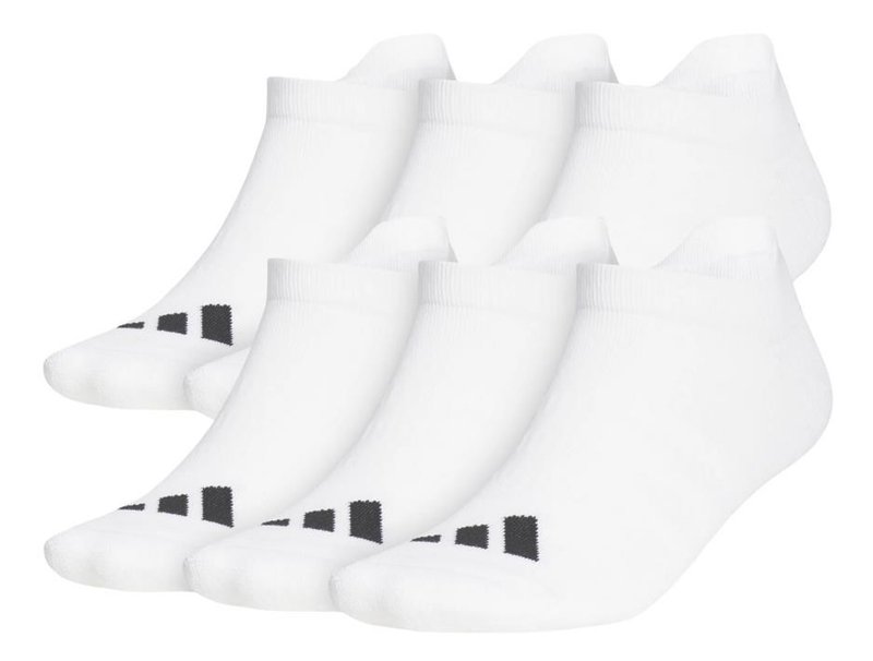 Adidas chaussettes de cheville homme, blanches (6 paires)