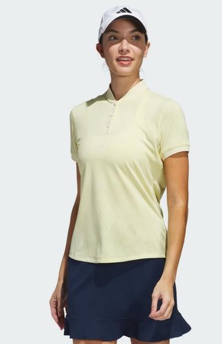Adidas Ultimate365 Diamond Jacquard polo femme, jaune poudre