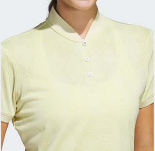 Adidas Ultimate365 Diamond Jacquard polo femme, jaune poudre