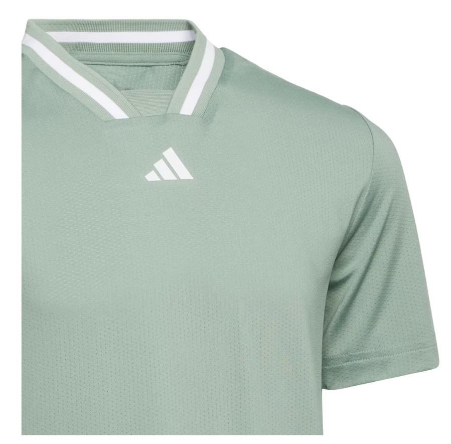 Adidas Collar junior polo enfant, silver green