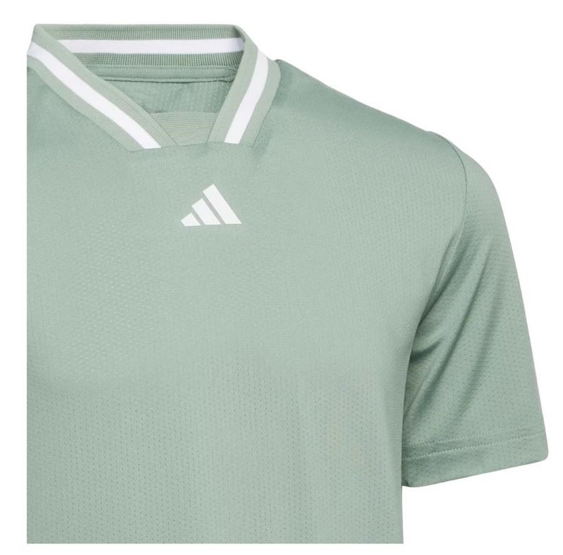 Adidas Collar junior polo enfant, silver green