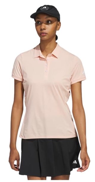 Adidas Ultimate365 Tour Twistknit polo femme, powder coral