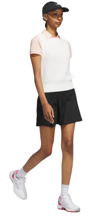 Adidas Ultimate365 Tour Twistknit polo femme, powder coral
