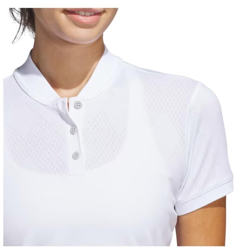 Adidas Ultimate365 Diamond Jacquard polo femme, blanc