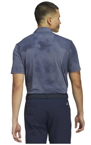 Adidas Tour Printed Mesh polo homme, collegiate navy/preloved ink
