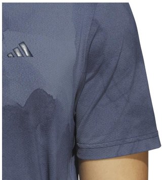 Adidas Tour Printed Mesh polo homme, collegiate navy/preloved ink