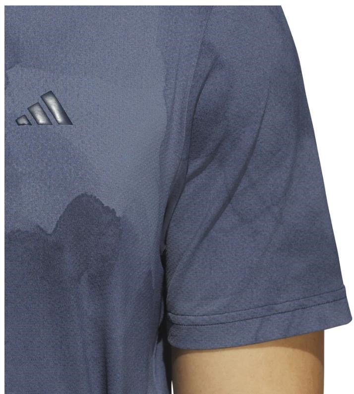 Adidas Tour Printed Mesh polo homme, collegiate navy/preloved ink