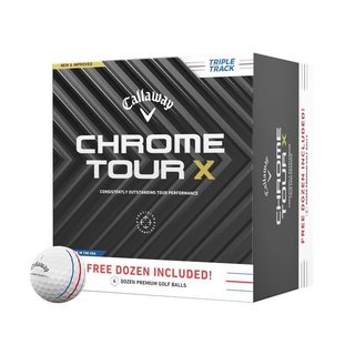 Callaway Chrome Tour X Triple Track balles de golf 2024 (48 balles, 4 douzaines)