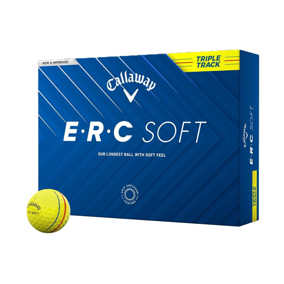 Callaway ERC Soft Triple Track balles de golf, jaunes