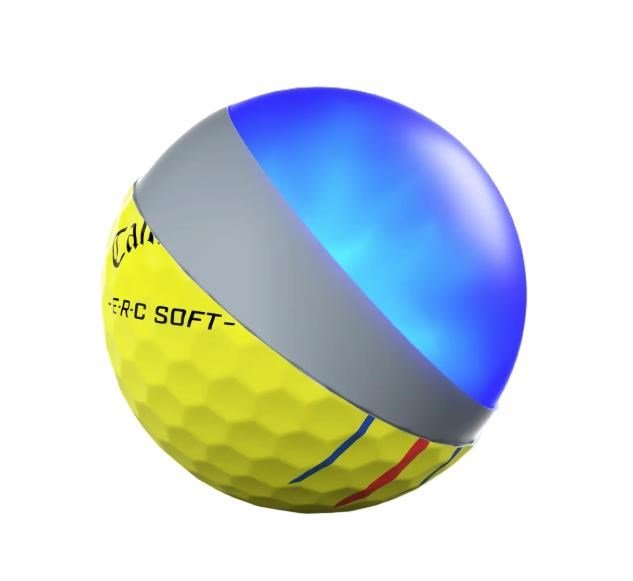 Callaway ERC Soft Triple Track balles de golf, jaunes